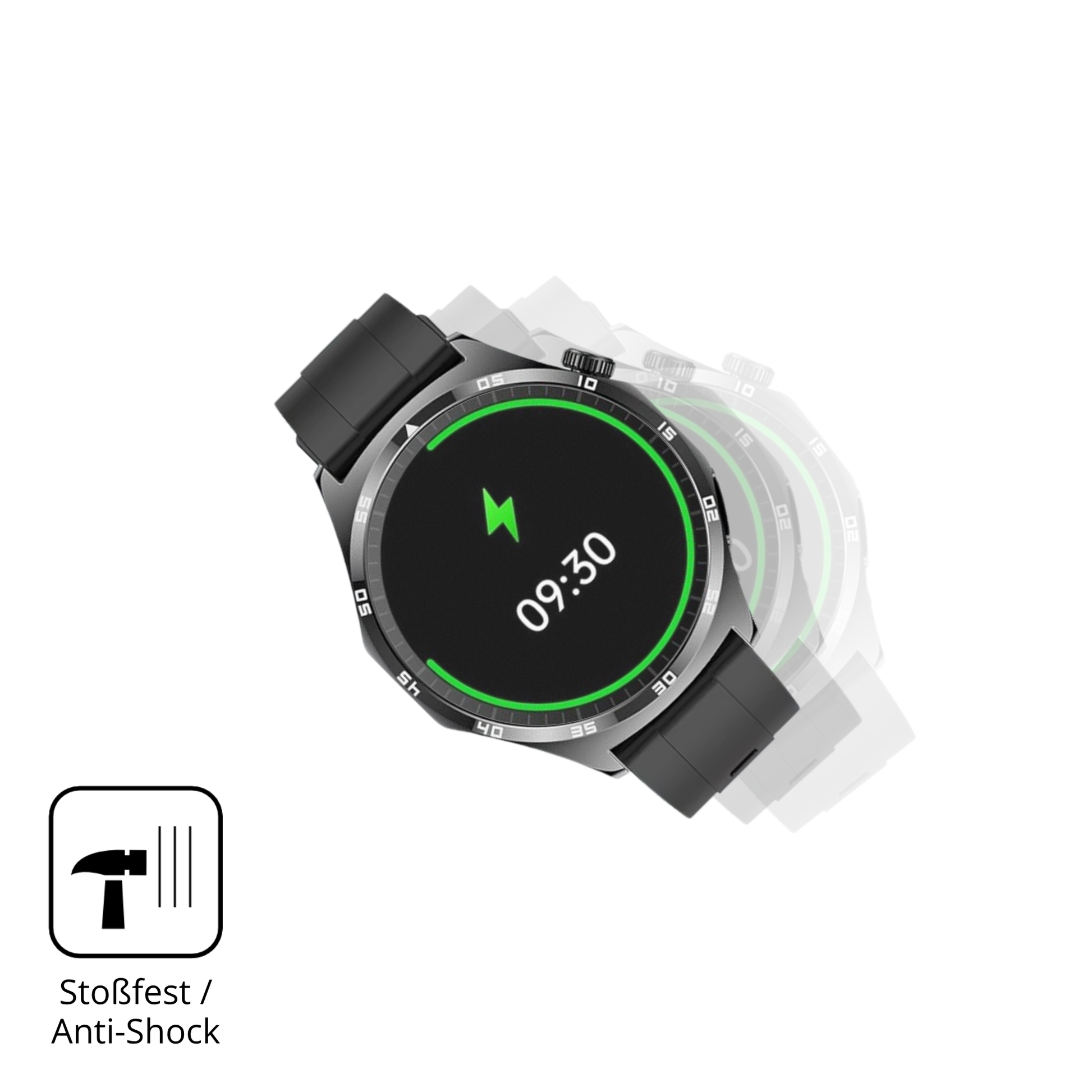 Schutz gegen Kratzer auf dem marsyu1.43 zoll smartwatch Glas durch Schlüssel, Stöße gegen die Tischkante oder Stürze