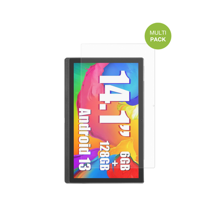 Masewo14 Zoll Tablet mit aufgebrachter dipos Displayschutzfolie, die lästige Fingerabdrücke minimiert