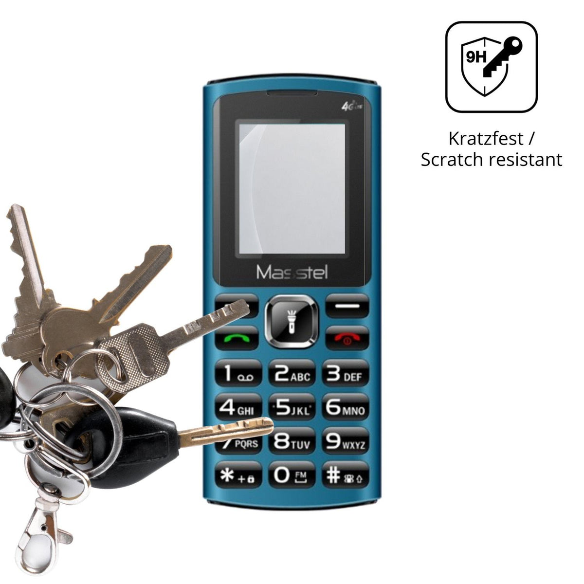 dipos Displayschutz für Masstel Izi 22, mattierte Oberfläche, robuste Festigkeit und perfekte Passform