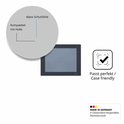 Schutzfolie mit optimaler Passform, zur Verwendung mit Hüllen geeignet