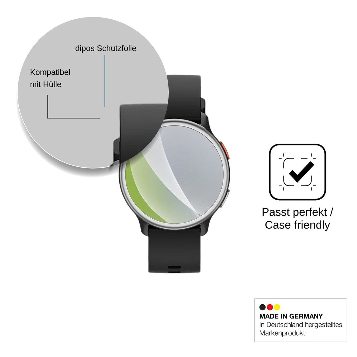 6x Screen Protector for aeac 1.27 Smartwatch Protection Anti Glare dipos