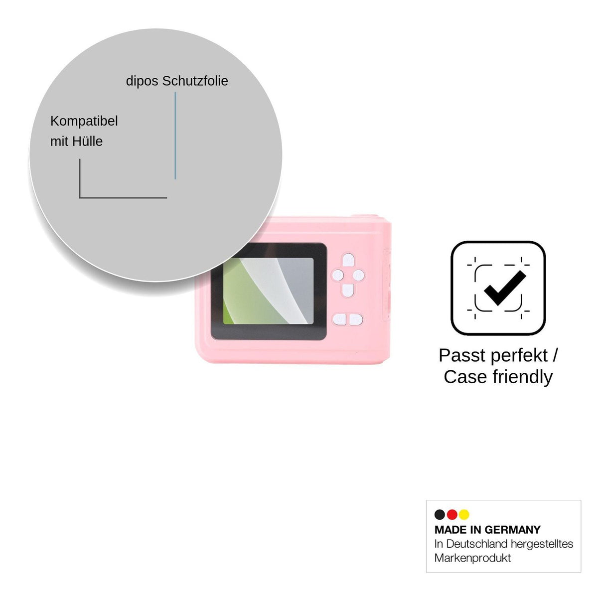 4x Screen Protector for Akozon Compact HD Protection Anti Glare dipos