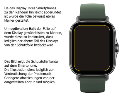 Schutzfolie mit optimaler Passform, zur Verwendung mit Hüllen geeignet
