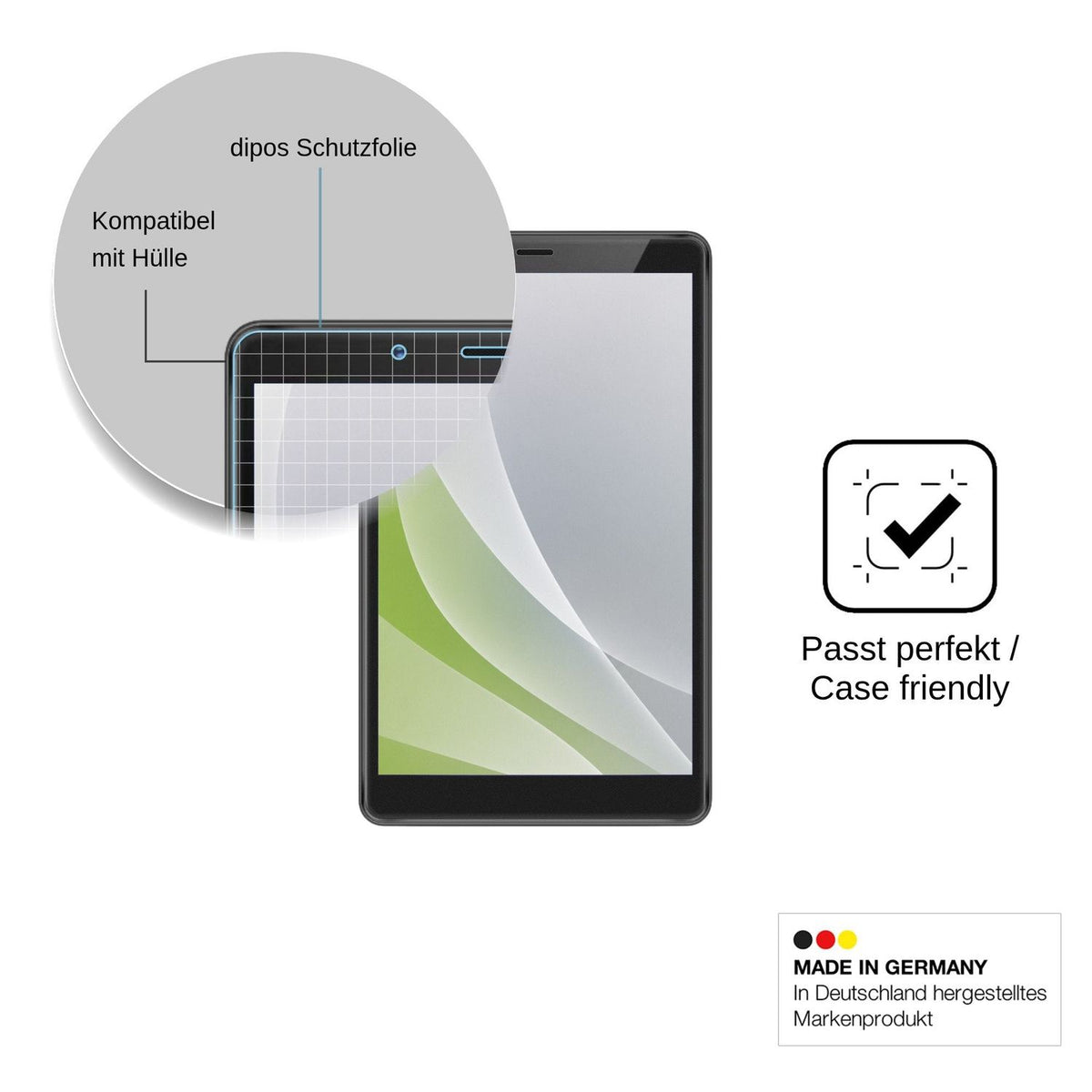 2x Screen Protector for Amoi Xiaxin P300 Max Protection Anti Glare dipos