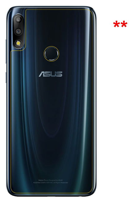 Dünne und klare Folie passend zugeschnitten für Asus ZenFone Max Pro (M2) Rückseite