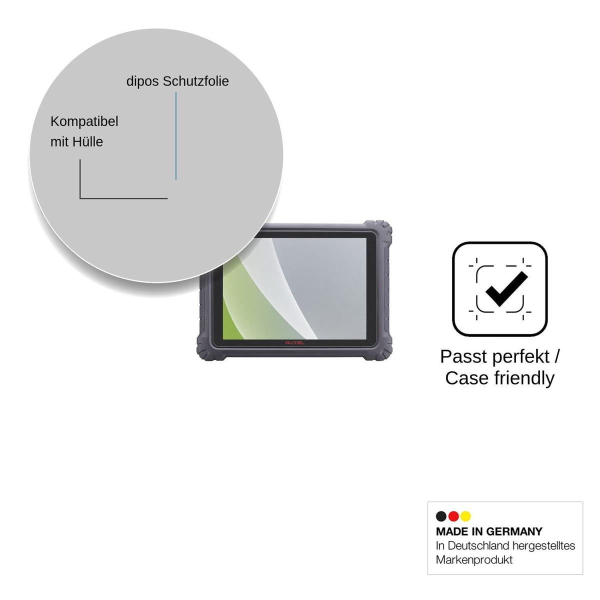 2x Screen Protector for Autel MaxiSys MS909 Protection Anti Glare dipos