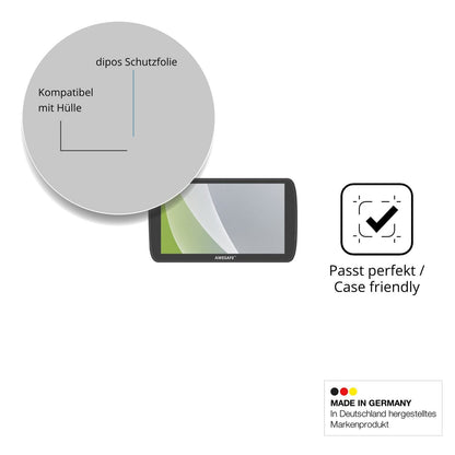 Schutzfolie mit optimaler Passform, zur Verwendung mit Hüllen geeignet