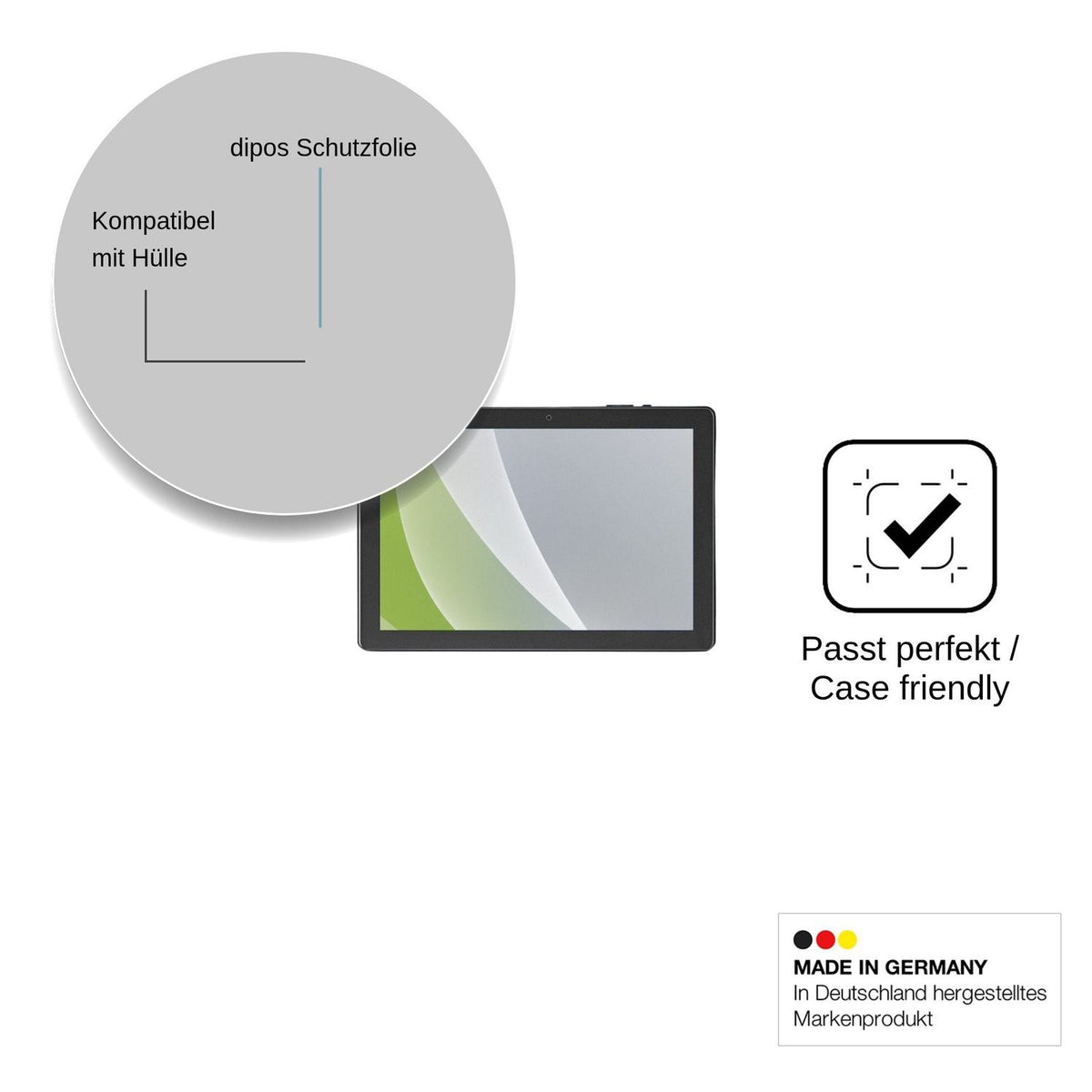 2x Screen Protector for AWOW Tablet 10.1 Protection Anti Glare dipos