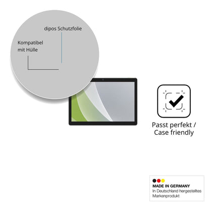 Schutzfolie mit optimaler Passform, zur Verwendung mit Hüllen geeignet