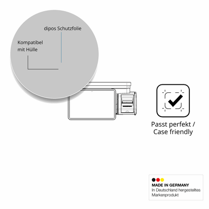 Schutzfolie mit optimaler Passform, zur Verwendung mit Hüllen geeignet