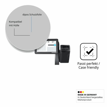 Schutzfolie mit optimaler Passform, zur Verwendung mit Hüllen geeignet