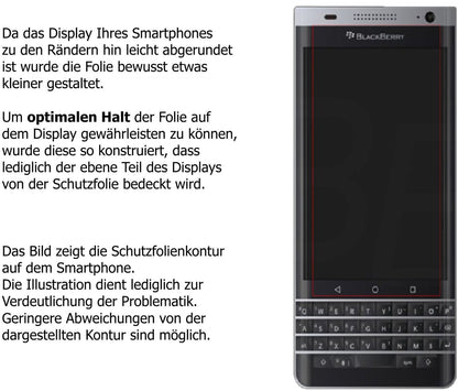 Schutzfolie mit optimaler Passform, zur Verwendung mit Hüllen geeignet