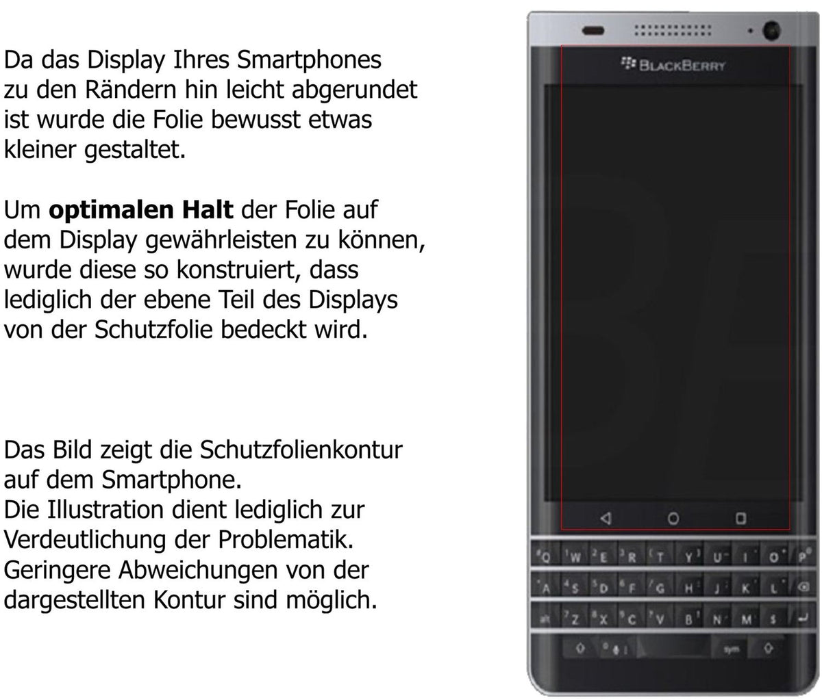 Schutzfolie mit optimaler Passform, zur Verwendung mit Hüllen geeignet