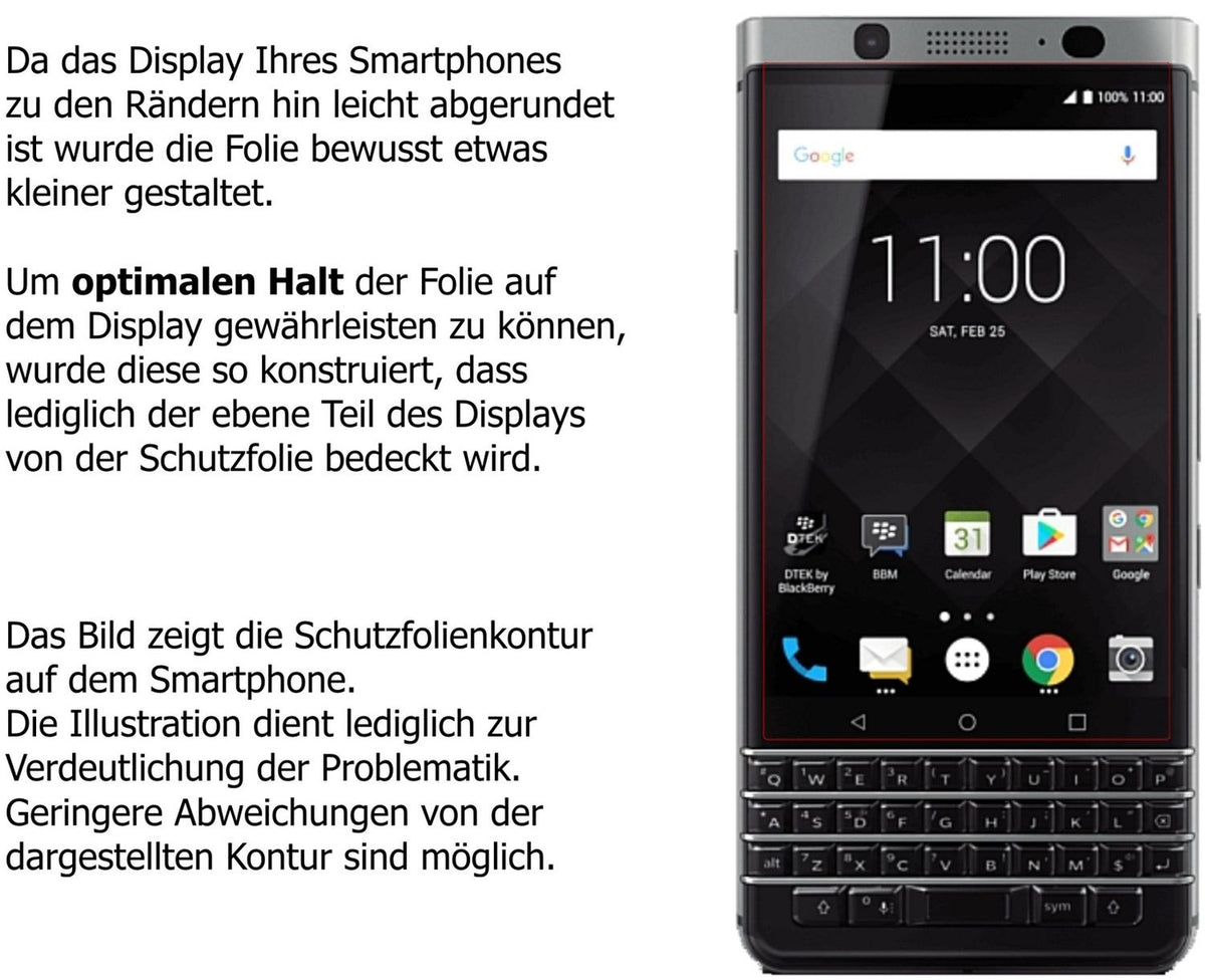 Schutzfolie mit optimaler Passform, zur Verwendung mit Hüllen geeignet