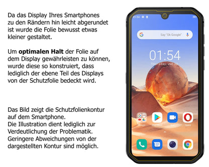 Schutzfolie mit optimaler Passform, zur Verwendung mit Hüllen geeignet