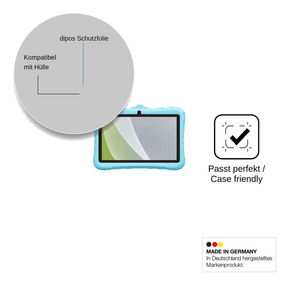 2x Screen Protector for Blackview Link Lite Kids Protection Anti Glare dipos