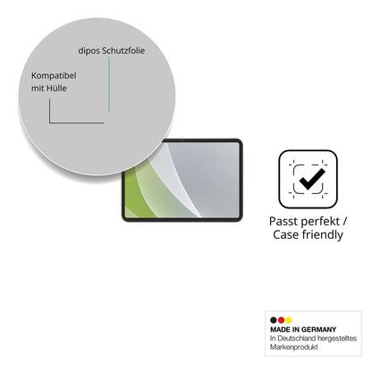 Schutzfolie mit optimaler Passform, zur Verwendung mit Hüllen geeignet