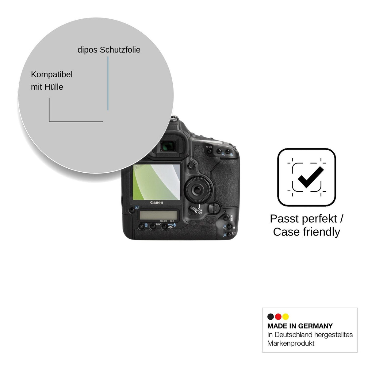 4x Screen Protector for Canon EOS 1D 1Ds 1Dn Protection Anti Glare dipos