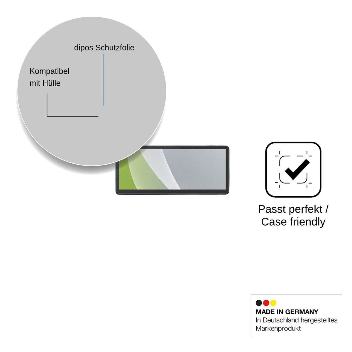 2x Screen Protector for CarpodGo T4 Plus Protection Anti Glare dipos