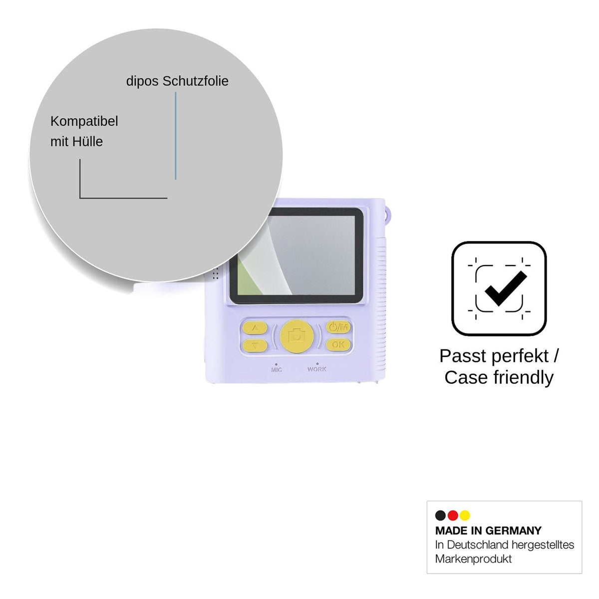 4x Screen Protector for CKATE ABS-681B Protection Anti Glare dipos