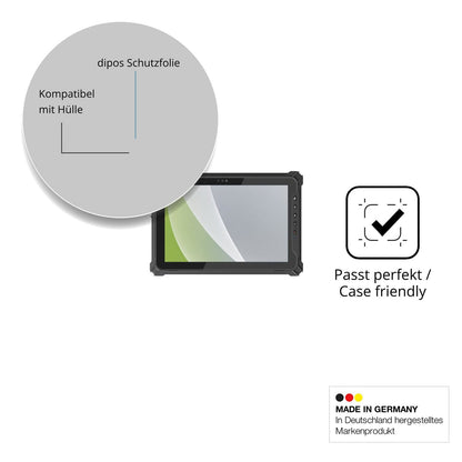 Schutzfolie mit optimaler Passform, zur Verwendung mit Hüllen geeignet