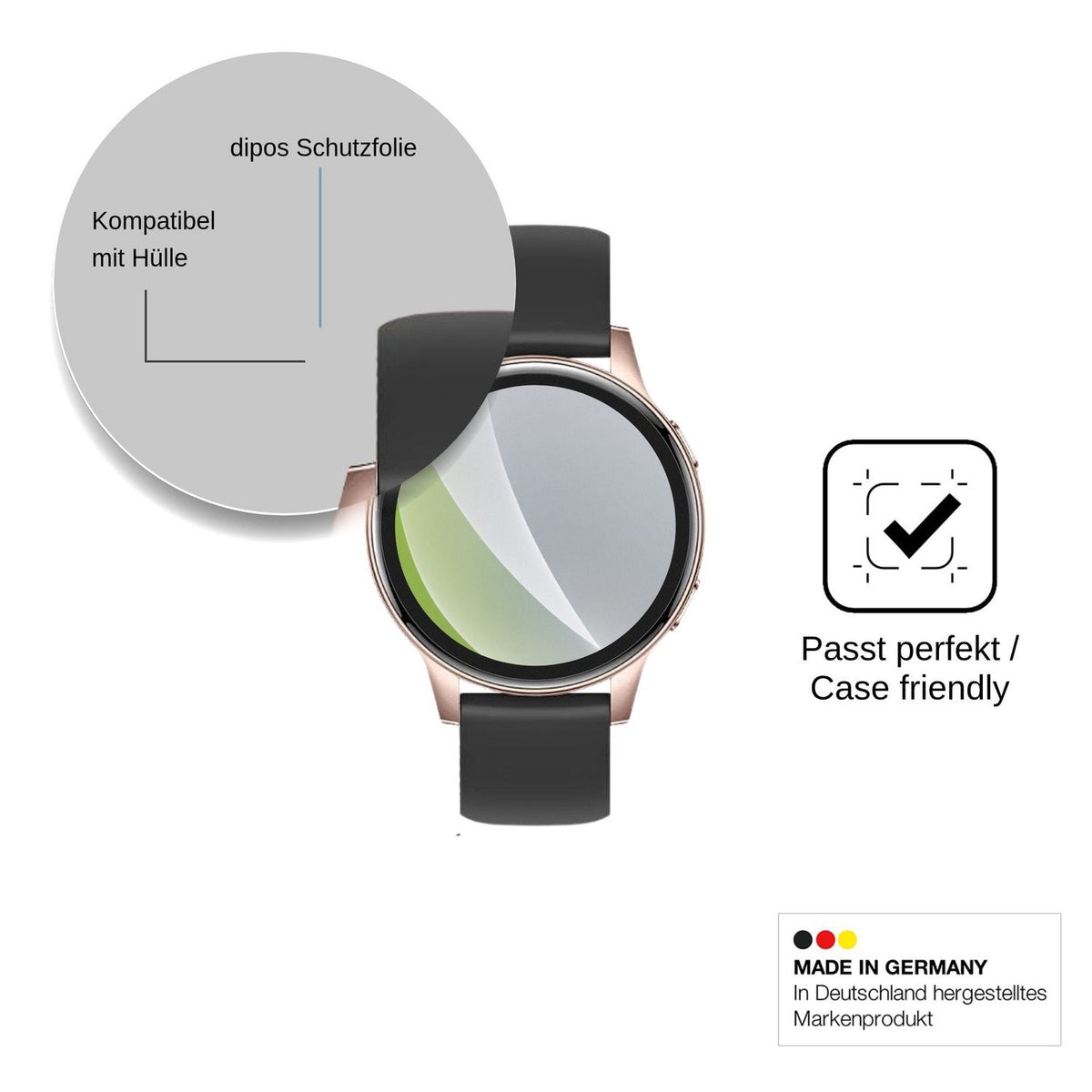 6x Screen Protector for Fitdafit Smartwatch Damen Rund 1.27" HD Protection Anti 