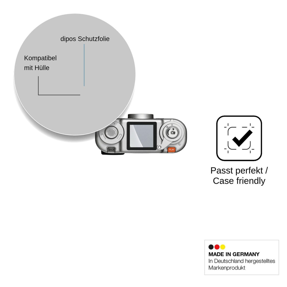 4x Screen Protector for Fujifilm instax Pal 2 Protection Anti Glare dipos