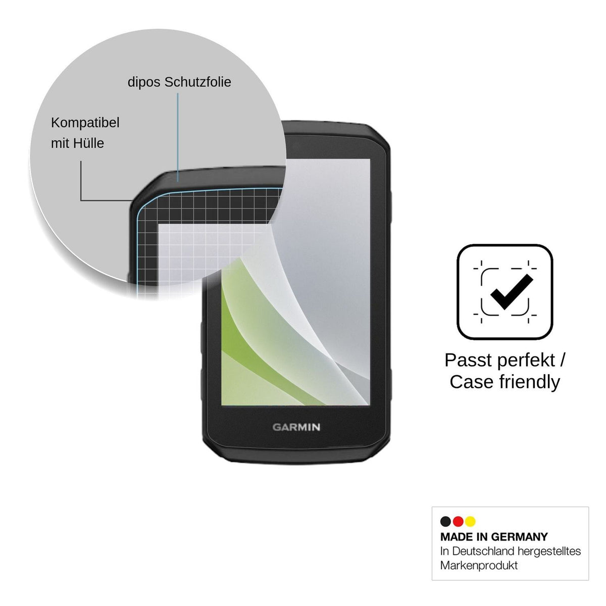 2x Screen Protector for Garmin Edge 1060 Protection Anti Glare dipos