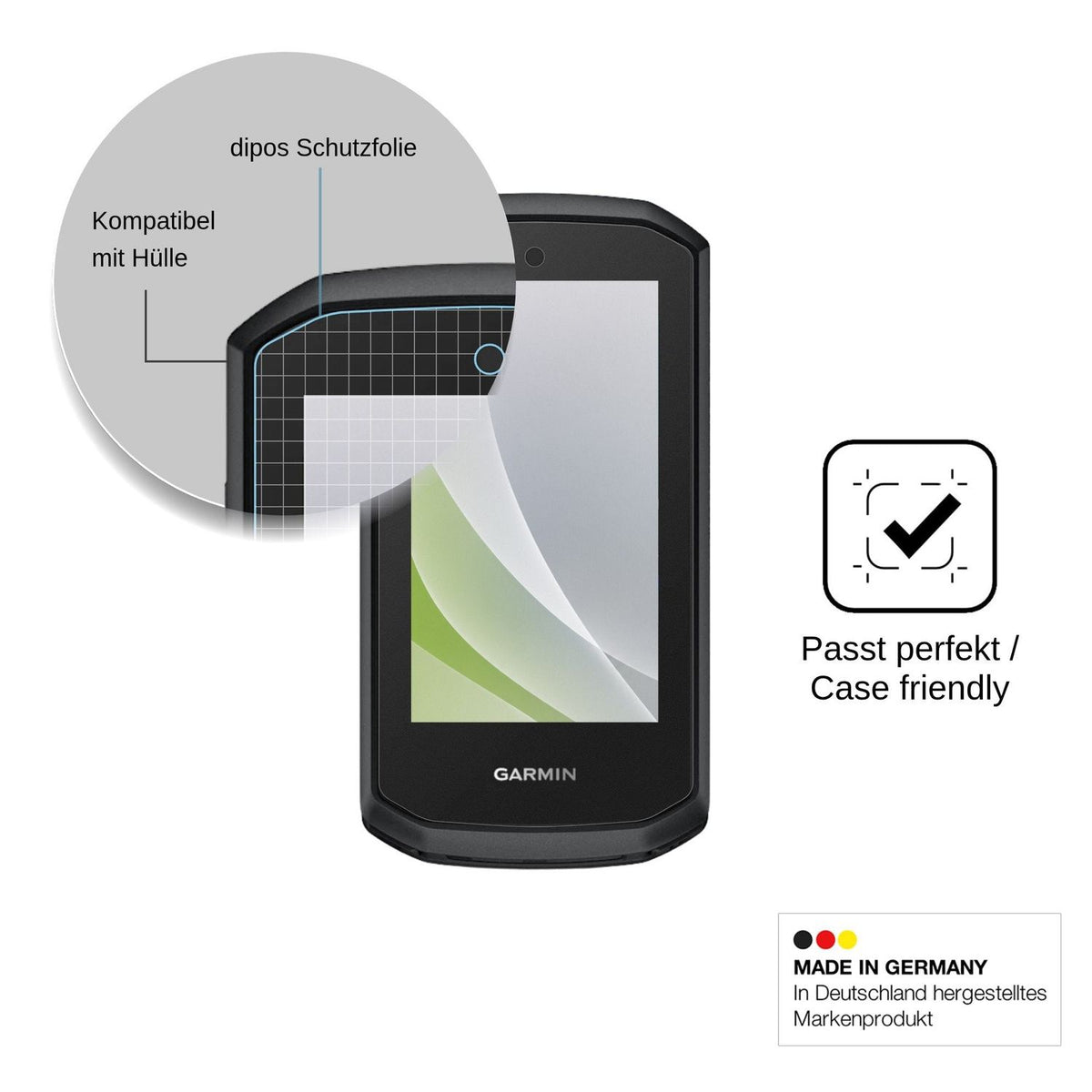 2x Screen Protector for Garmin Edge Explore 3 Protection Anti Glare dipos