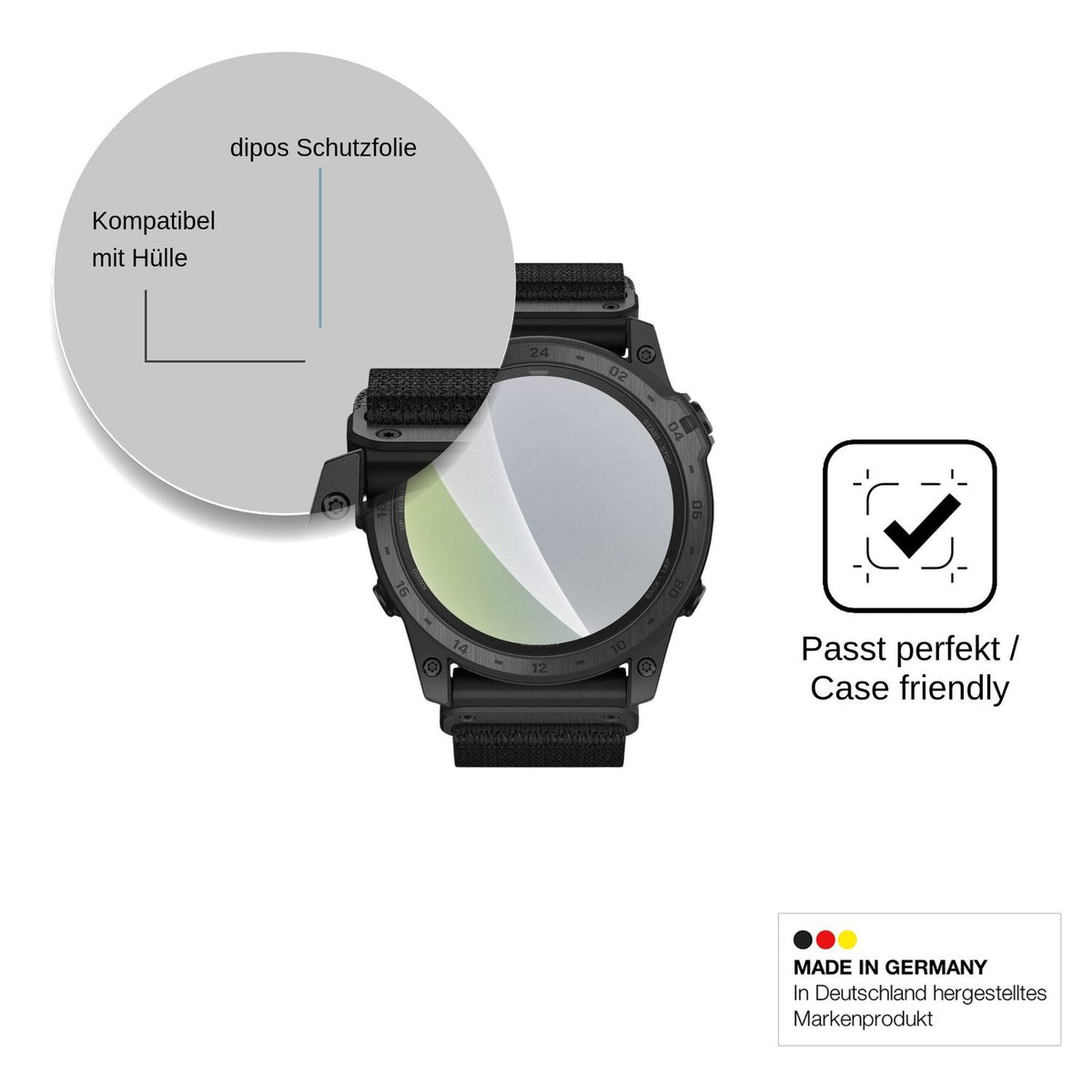6x Screen Protector for Garmin tactix 7 Pro Ballistics Edition Protection Anti Glare dipos