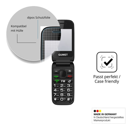 Schutzfolie mit optimaler Passform, zur Verwendung mit Hüllen geeignet