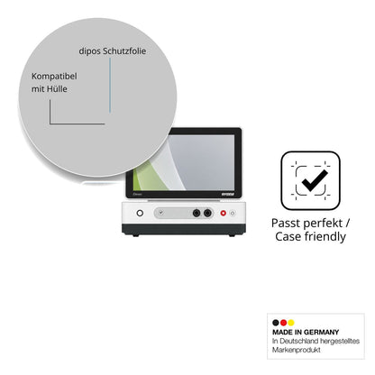 Schutzfolie mit optimaler Passform, zur Verwendung mit Hüllen geeignet
