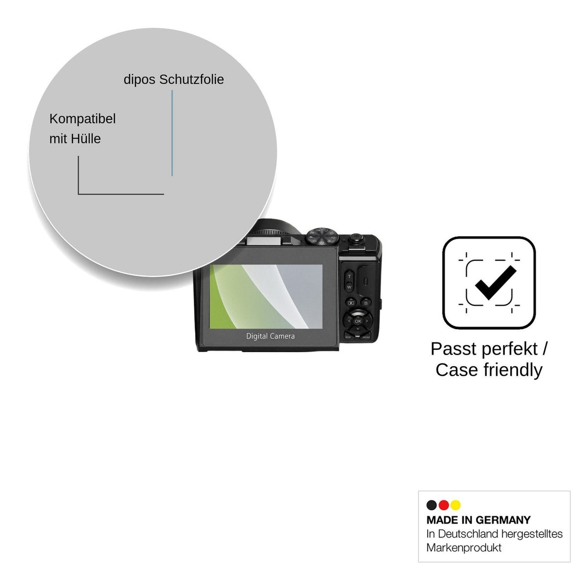 4x Screen Protector for H-Bocam W081 Protection Anti Glare dipos