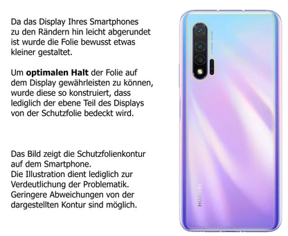Schutzfolie mit optimaler Passform, zur Verwendung mit Hüllen geeignet