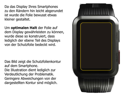 Schutzfolie mit optimaler Passform, zur Verwendung mit Hüllen geeignet