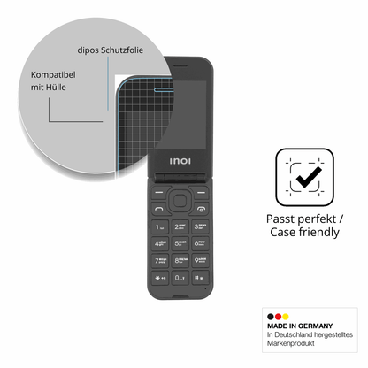 Schutzfolie mit optimaler Passform, zur Verwendung mit Hüllen geeignet