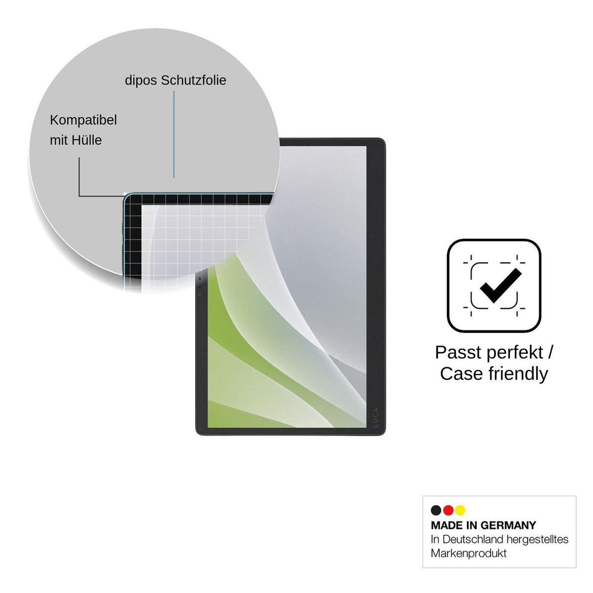 2x Screen Protector for Iris Ohyama Luca TM15F1Q74-V1H Protection Anti Glare dipos