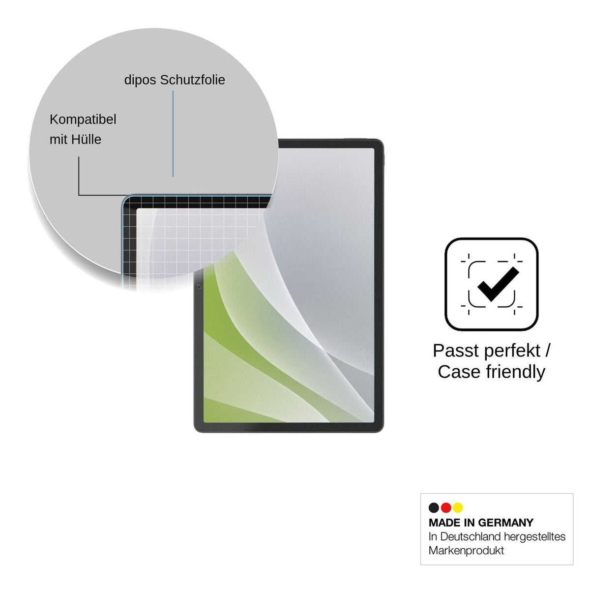 2x Screen Protector for Lenovo Erazer X11A Pad Protection Anti Glare dipos