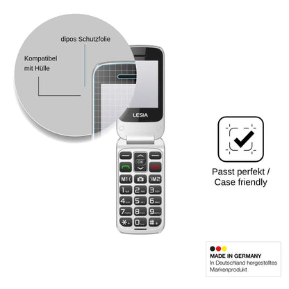 4x Screen Protector for LESIA F1 Protection Anti Glare dipos