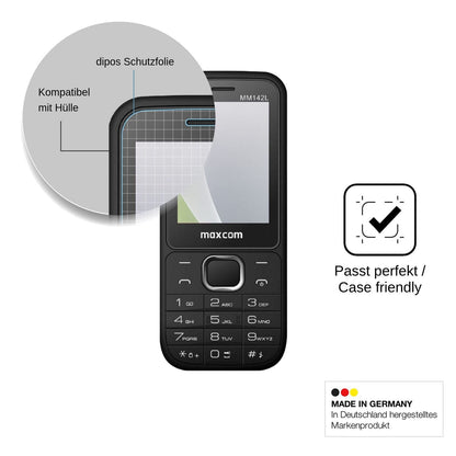 4x Screen Protector for MaxCom MM142L Protection Anti Glare dipos