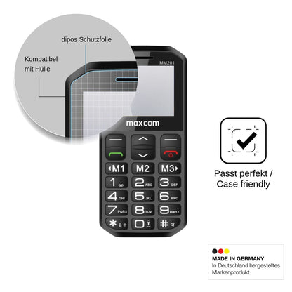 4x Screen Protector for MaxCom MM201 Protection Anti Glare dipos