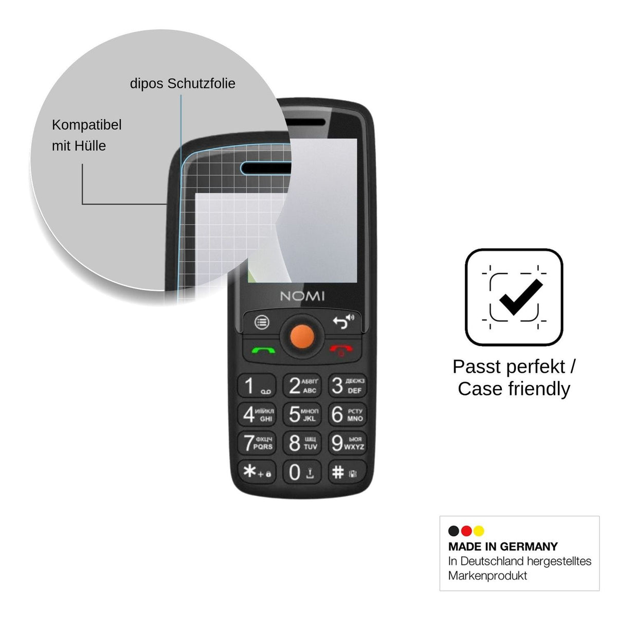 4x Screen Protector for Nomi i2440 Protection Anti Glare dipos