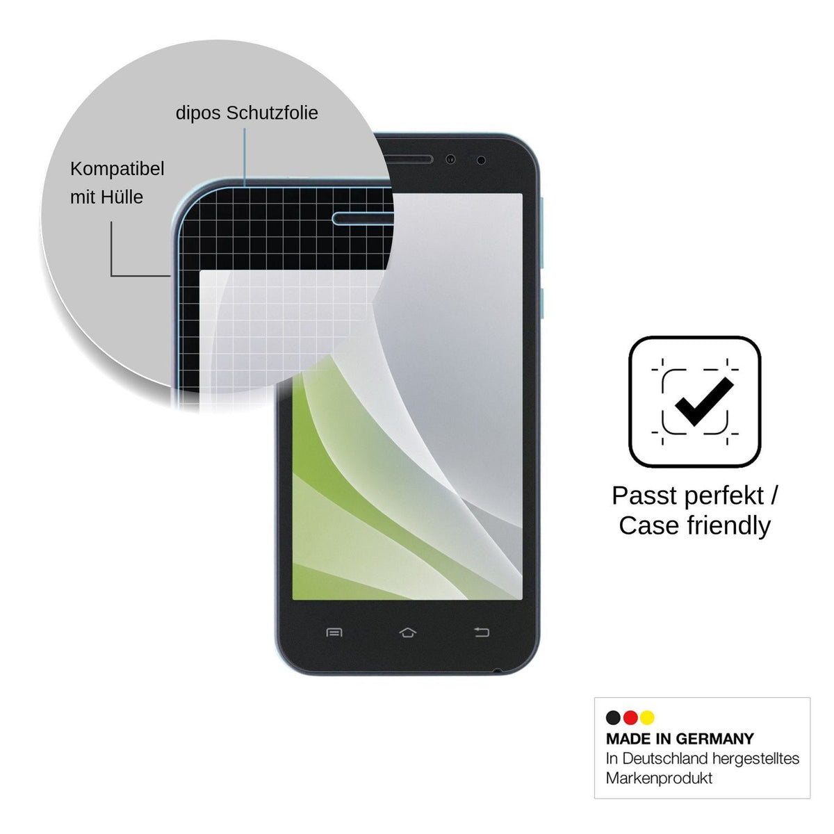 4x Screen Protector for Nomi i451 Twist Protection Anti Glare dipos