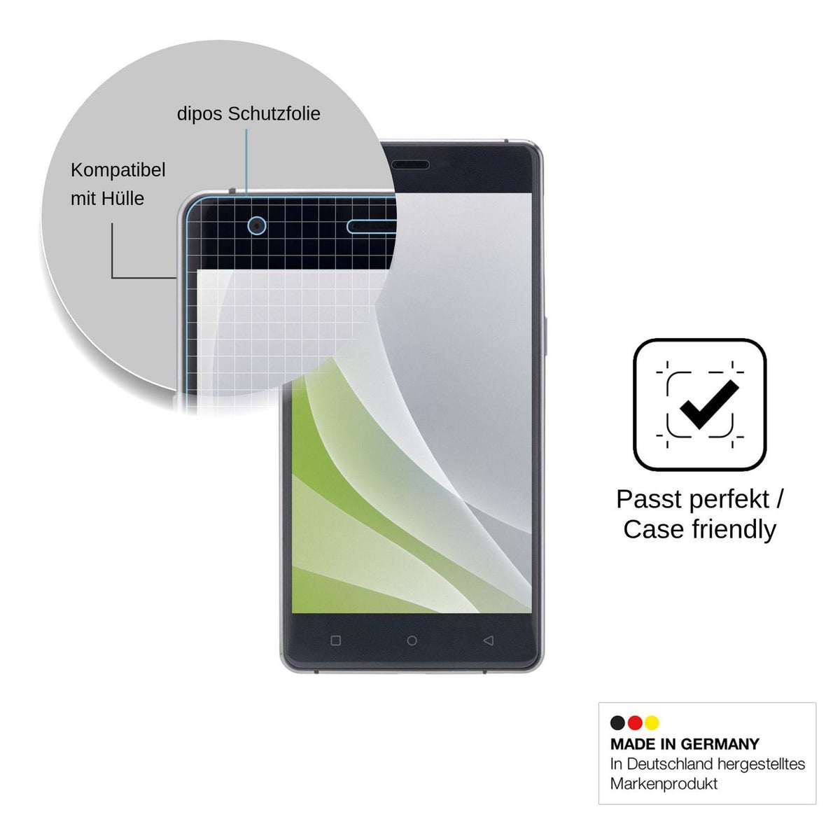 4x Screen Protector for Nomi i506 Shine Protection Anti Glare dipos