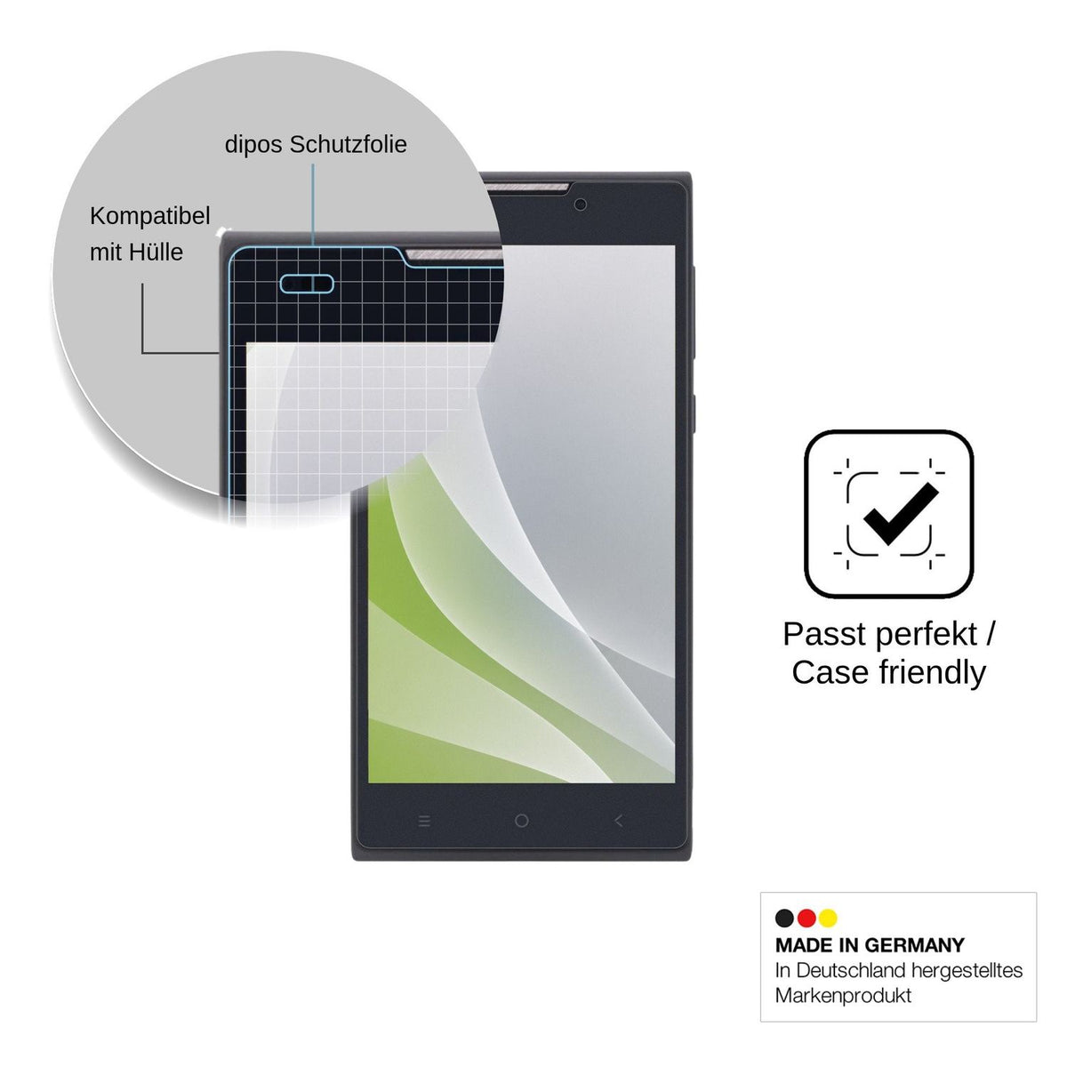 4x Screen Protector for Nomi i508 Energy Protection Anti Glare dipos