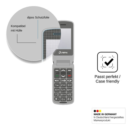 4x Screen Protector for Olympia Style Duo 4G Protection Anti Glare dipos