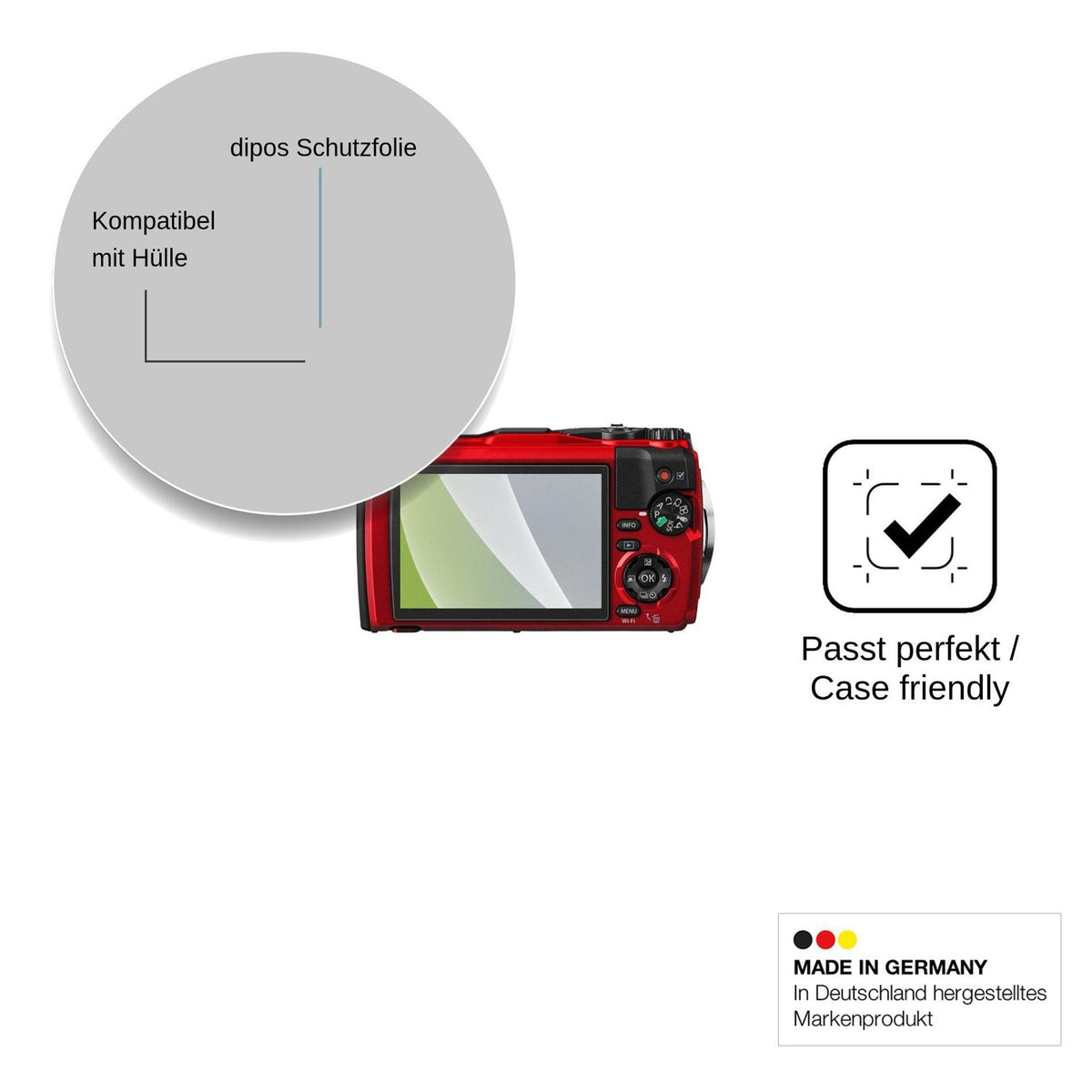4x Screen Protector for Olympus OM System Tough TG-6 Protection Anti Glare dipos