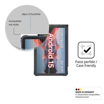 Schutzfolie mit optimaler Passform, zur Verwendung mit Hüllen geeignet