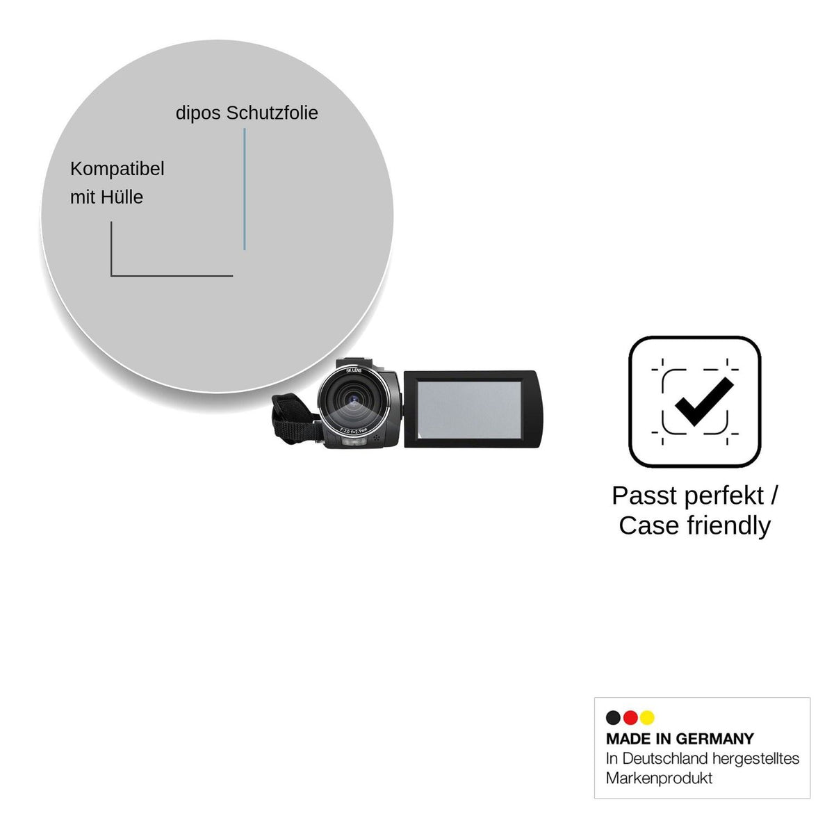 4x Screen Protector for ORDRO AE20 Protection Anti Glare dipos