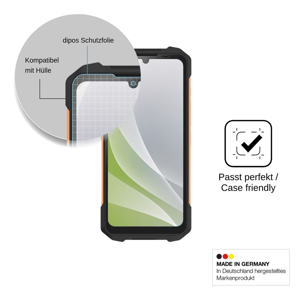 4x Screen Protector for Philips S8310 Protection Anti Glare dipos